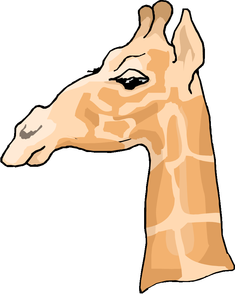 Giraffes Profile Clip Art icons png preview