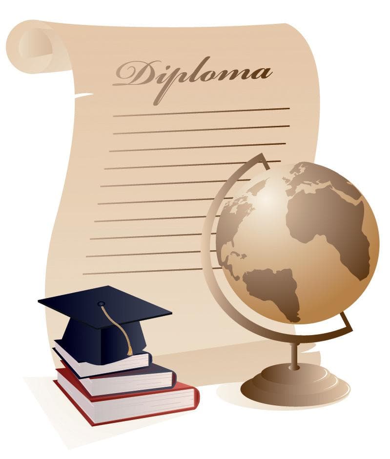 Globe Books Graduation Diploma clip art icons png preview