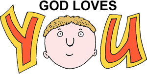 God loves you cartoon icons png preview