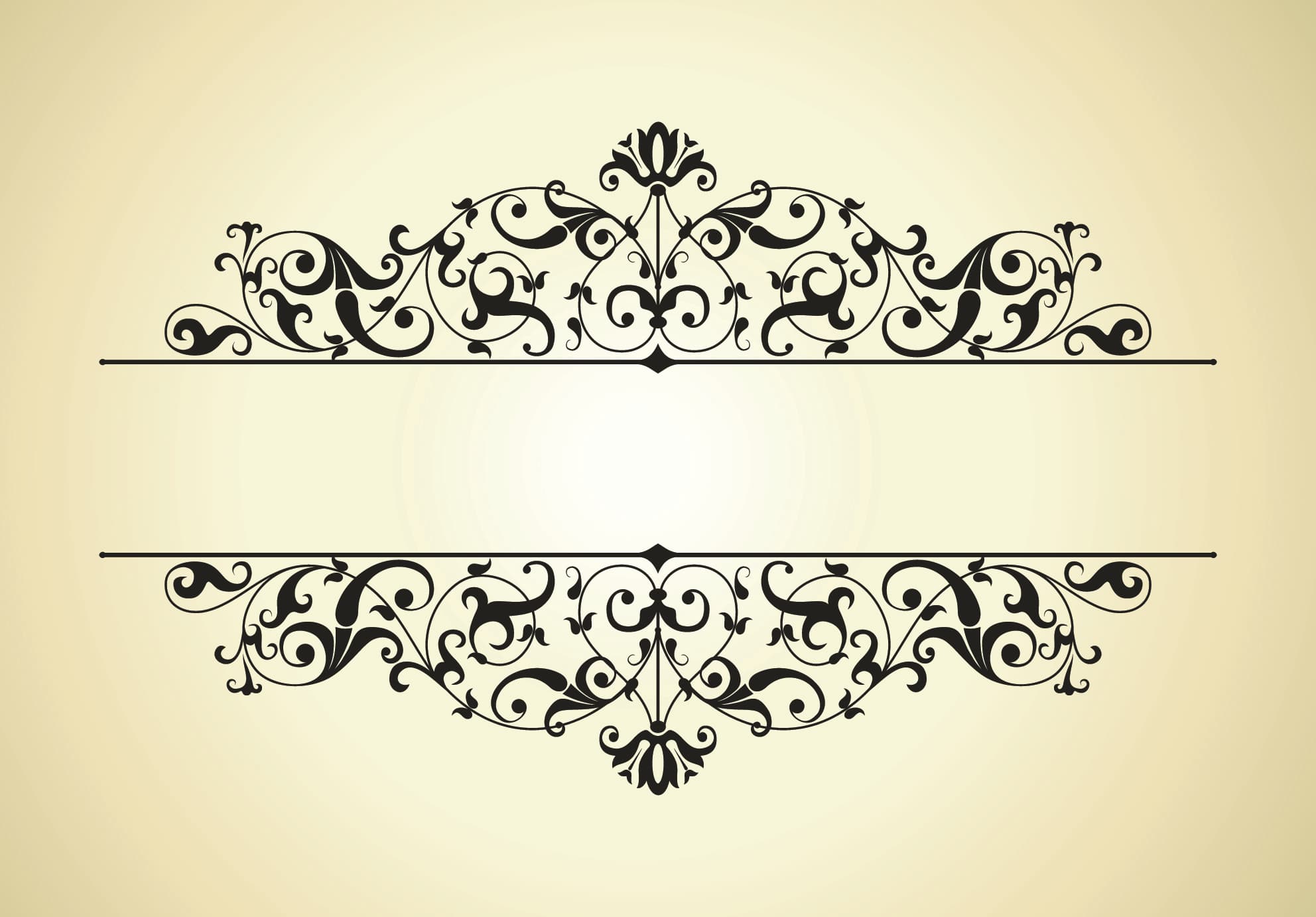 Gold Border Floral background icons png preview