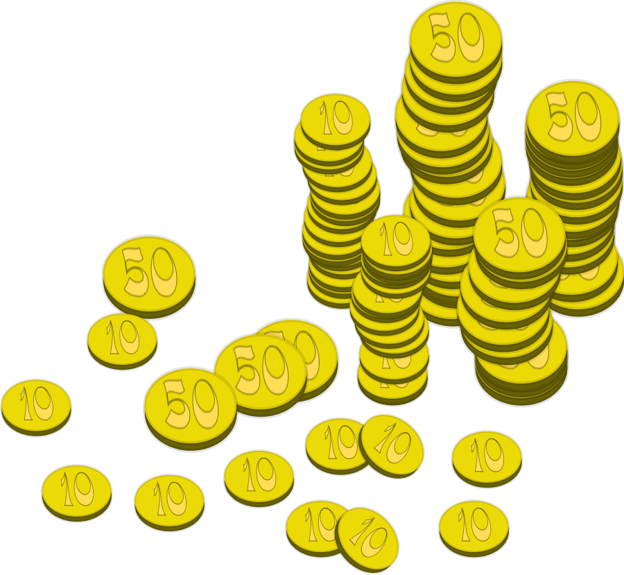 Gold Coins Transparent icons png preview