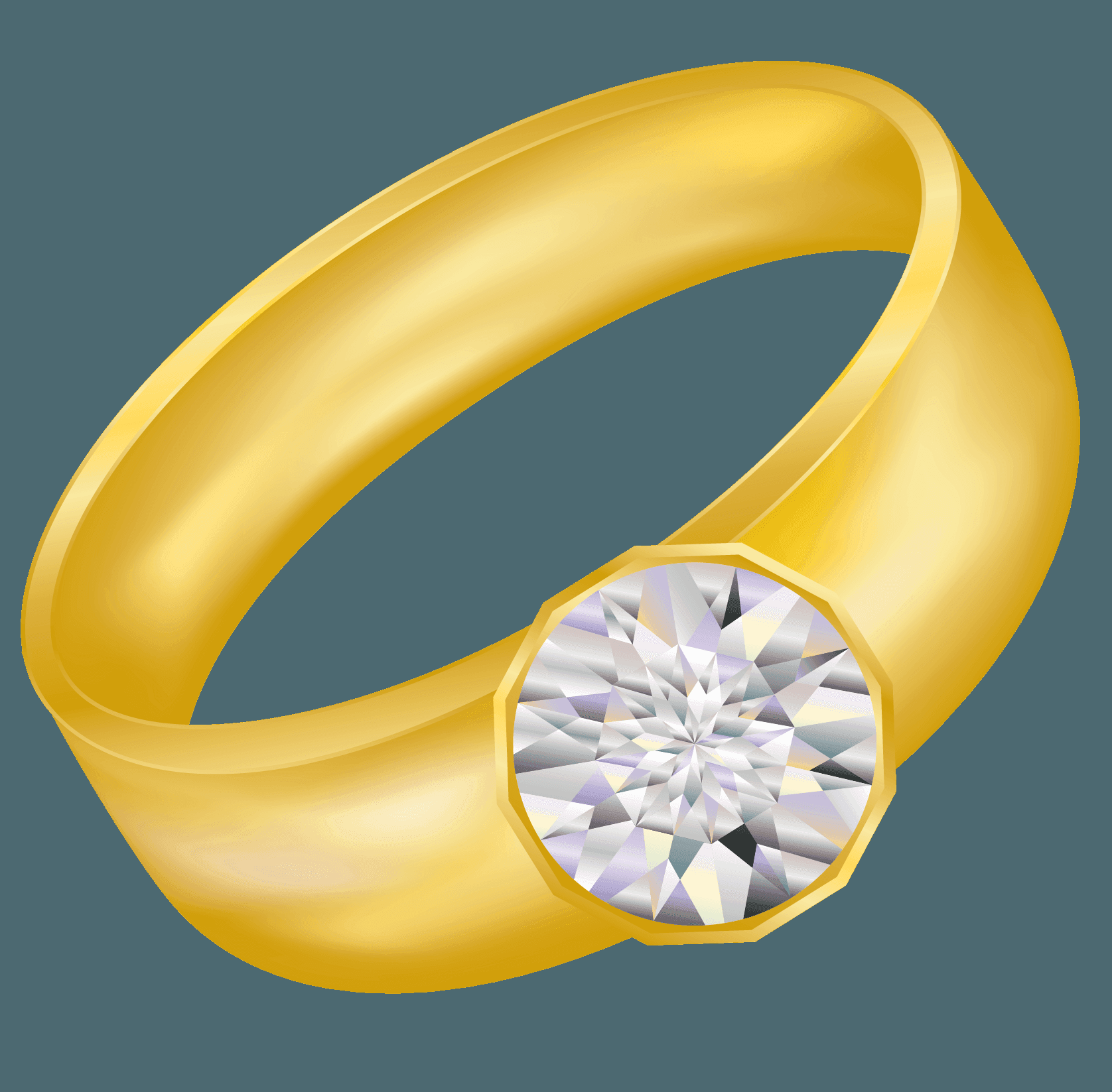 Gold Diamond Ring icons png preview