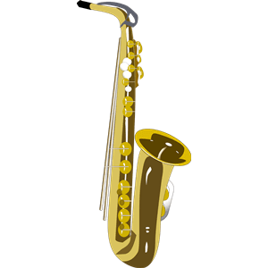 Gold Jazz Saxophone Background icons png preview