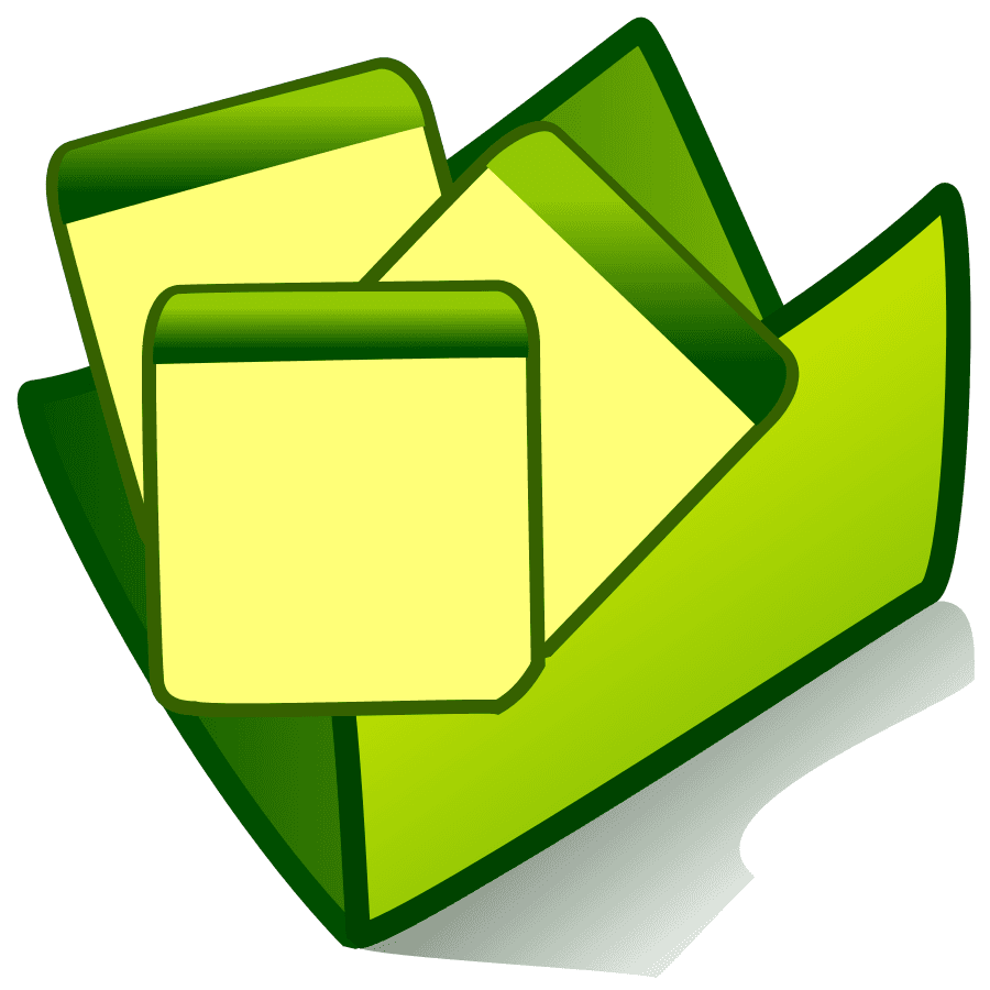 Green Folder Applications Cliparts icons png preview