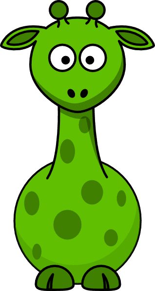 Green Giraffe Cartoon icons png preview