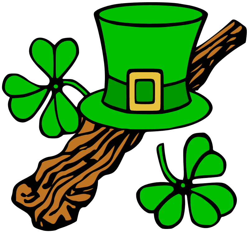 Green Shamrock Hat Clipart icons png preview