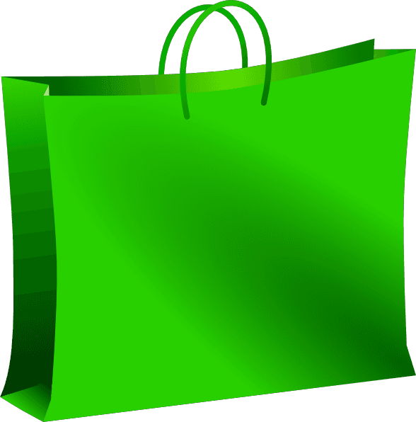 Green Shopping Bag icons png preview