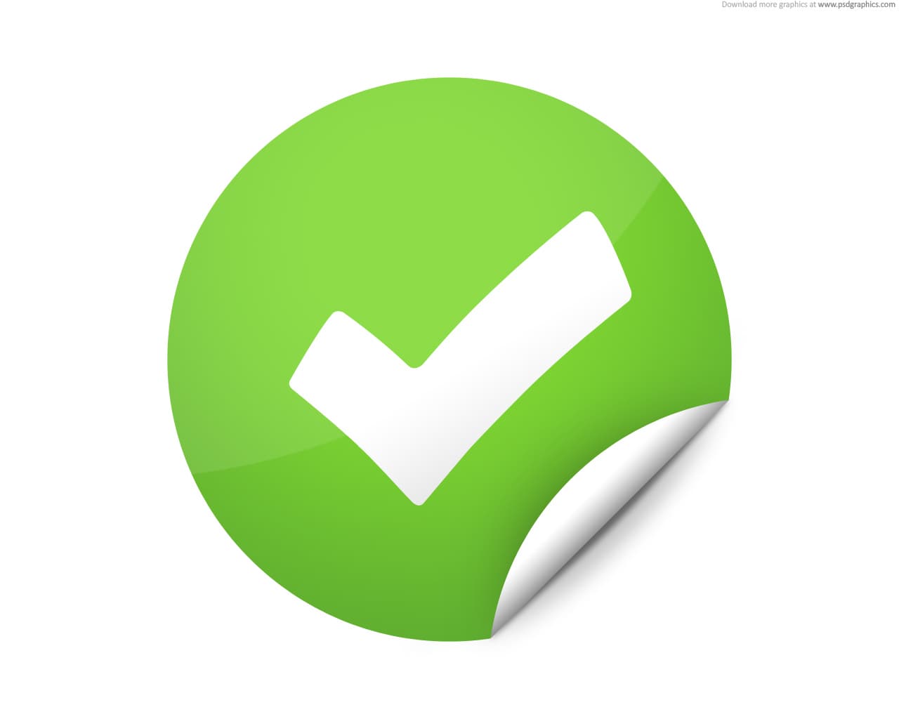 Green Tick Mark button icon icons png preview