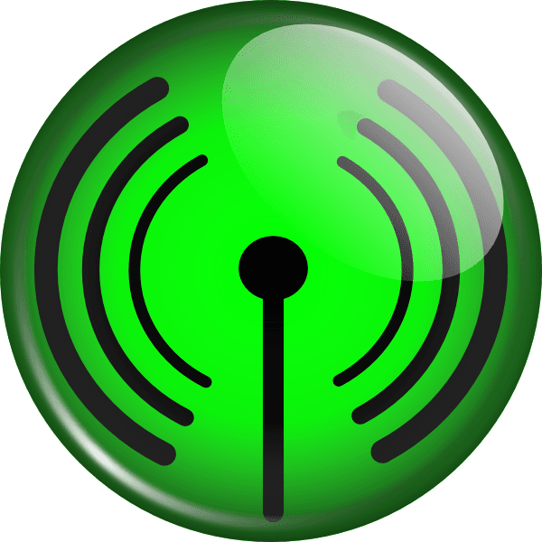 Green Wifi Button icons png preview