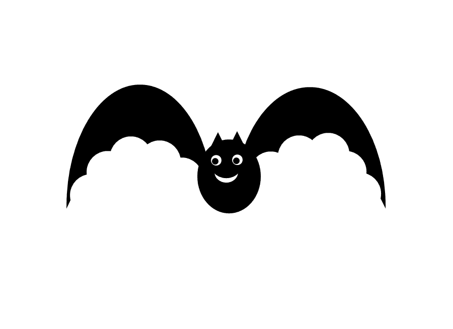 Halloween Black Bat Smile icons png preview