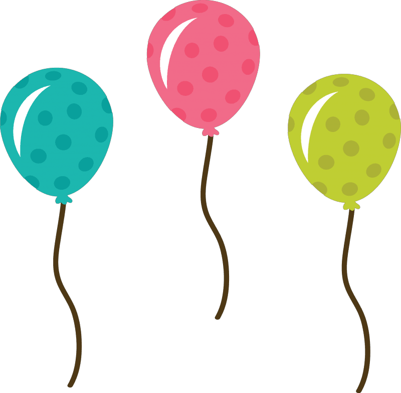 Happy Birthday Colorful balloons icons png preview