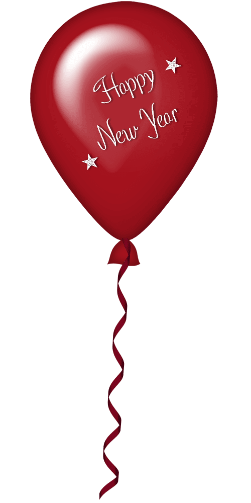 Happy New Year Red Balloon Png icons png preview