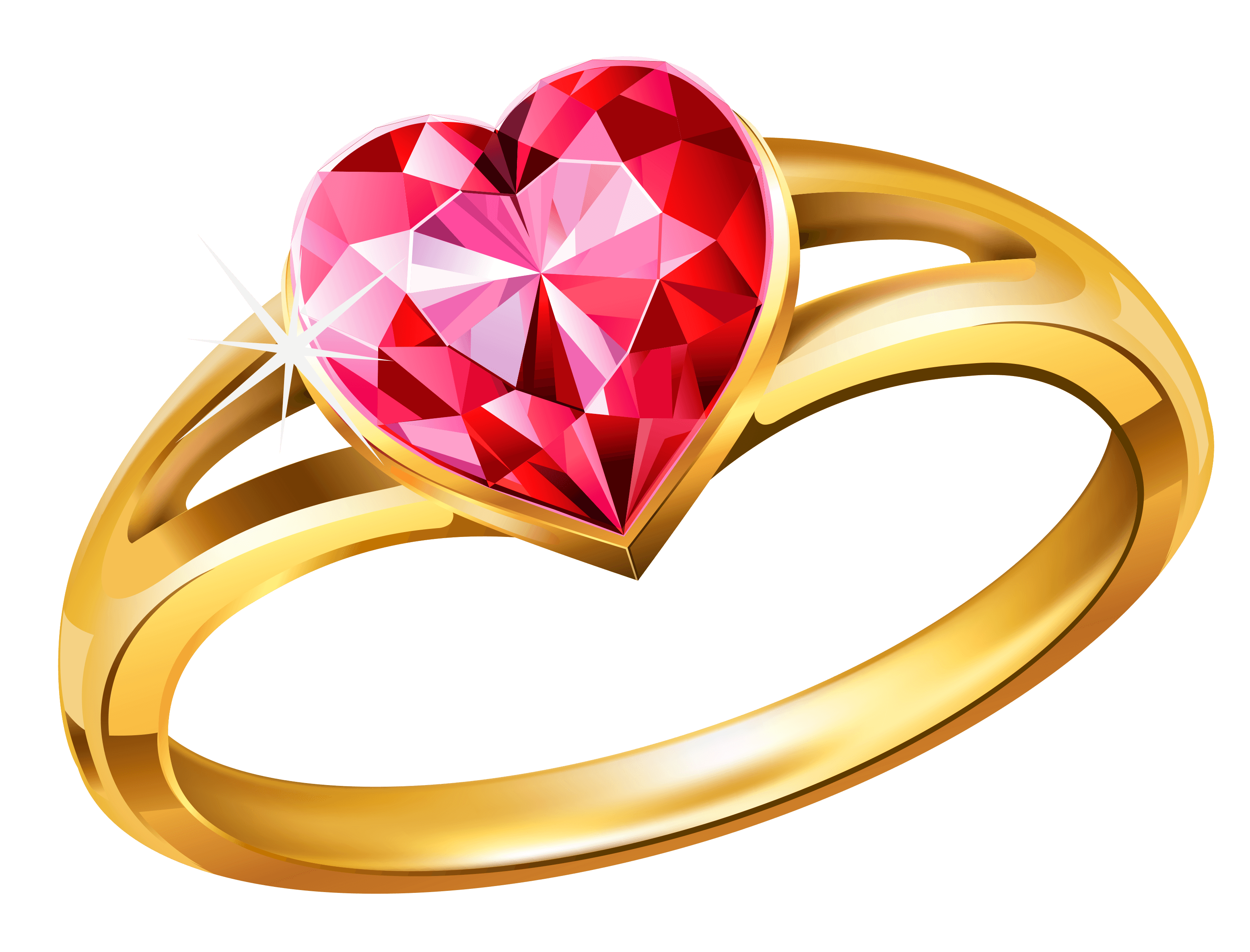 Heart Ring Gold clip art icons png preview