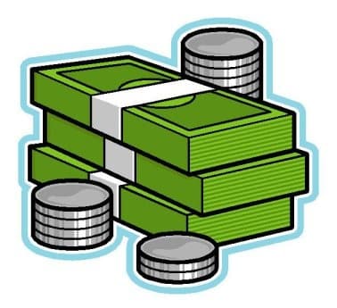 Money stack dollar green icon icons png preview