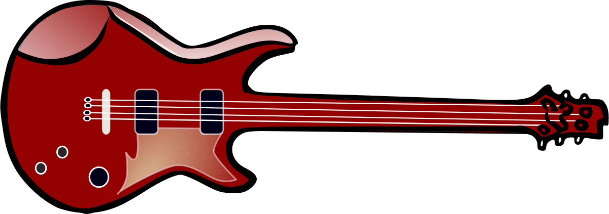 Musical Bass Guitar illustration clip art icons png preview