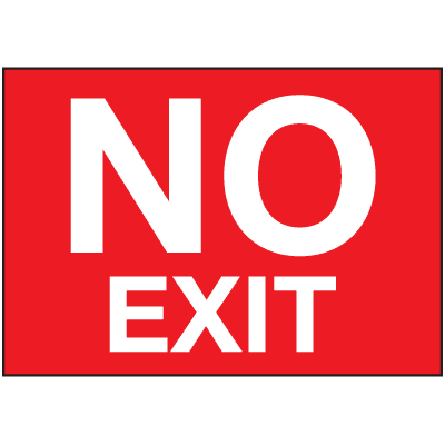 No exit sign red icons png preview