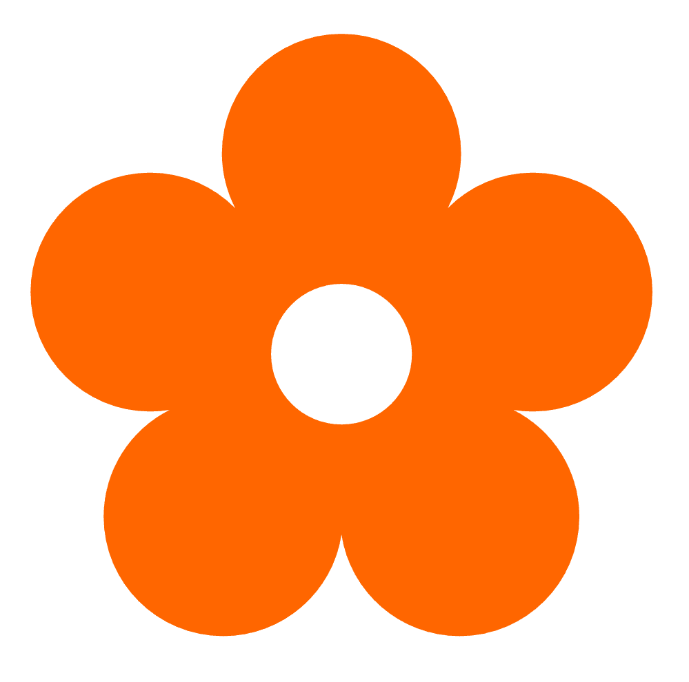 Orange Flower Icon icons png preview