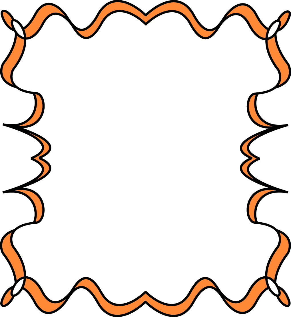 Orange Zig Zag Border Frame icons png preview