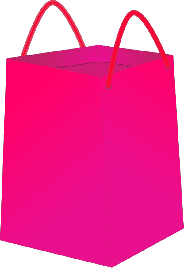 Pink Grocery Shopping Bag icons png preview