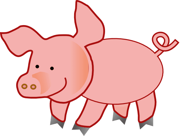 Pink Pig Animal Drawing icons png preview