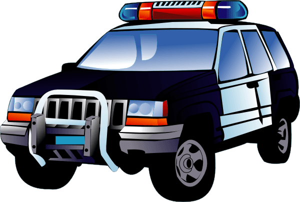 Police car cartoon art icons png preview