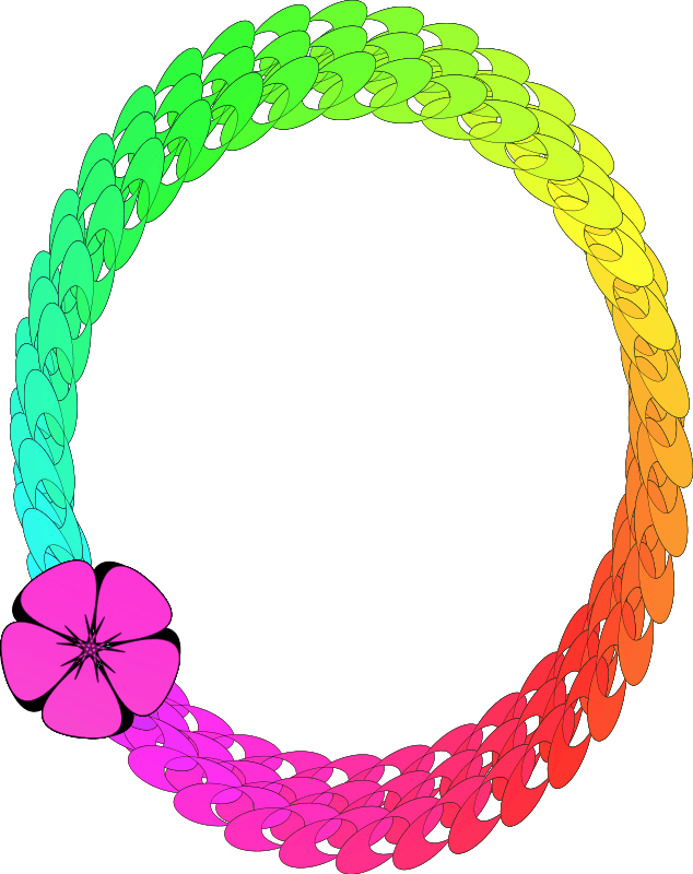 Rainbow border flower icons png preview