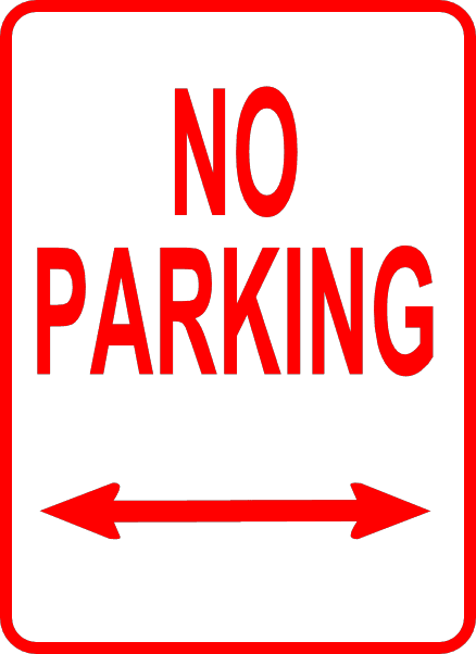 Red Printable No Parking Signs icons png preview