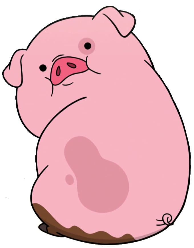 Sad Cartoon Pig Icon icons png preview