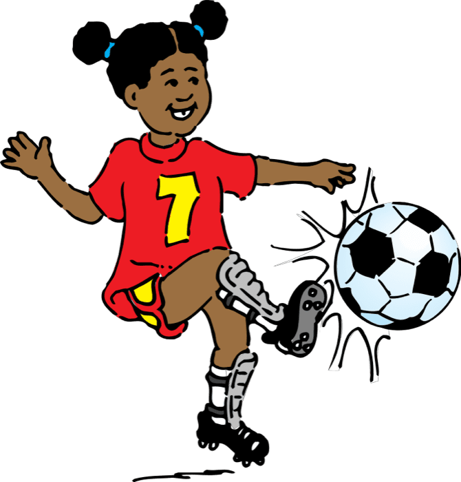 Sport Girl football clip art icons png preview