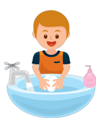 Student Boy washing hand clip art icons png preview