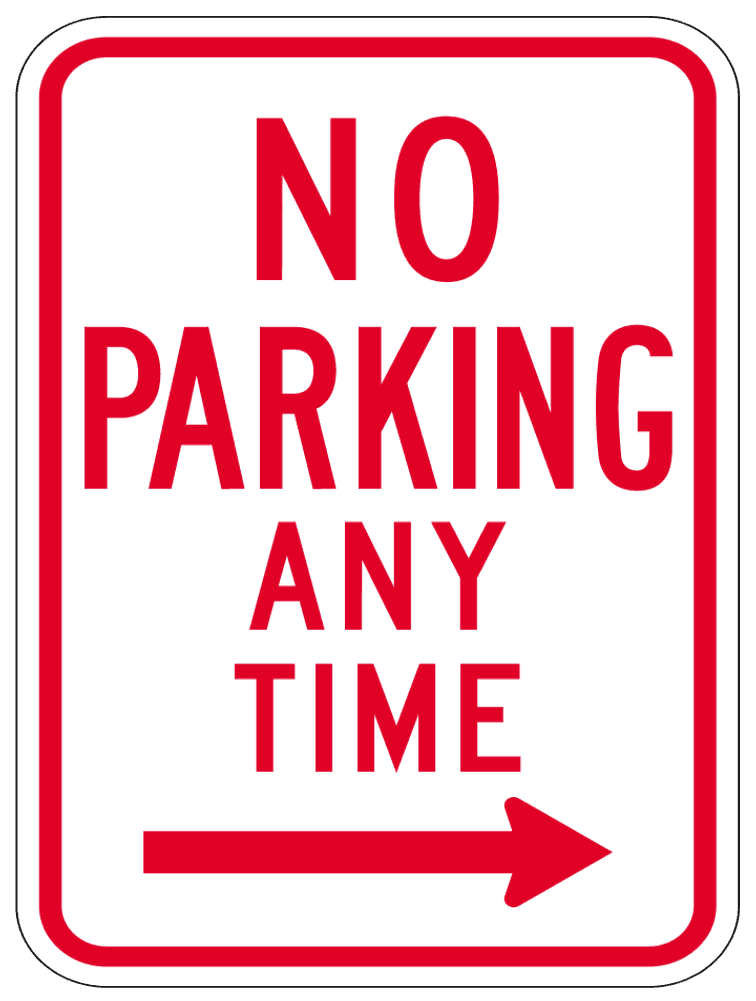 Traffic Signs No Parking Any Time icons png preview