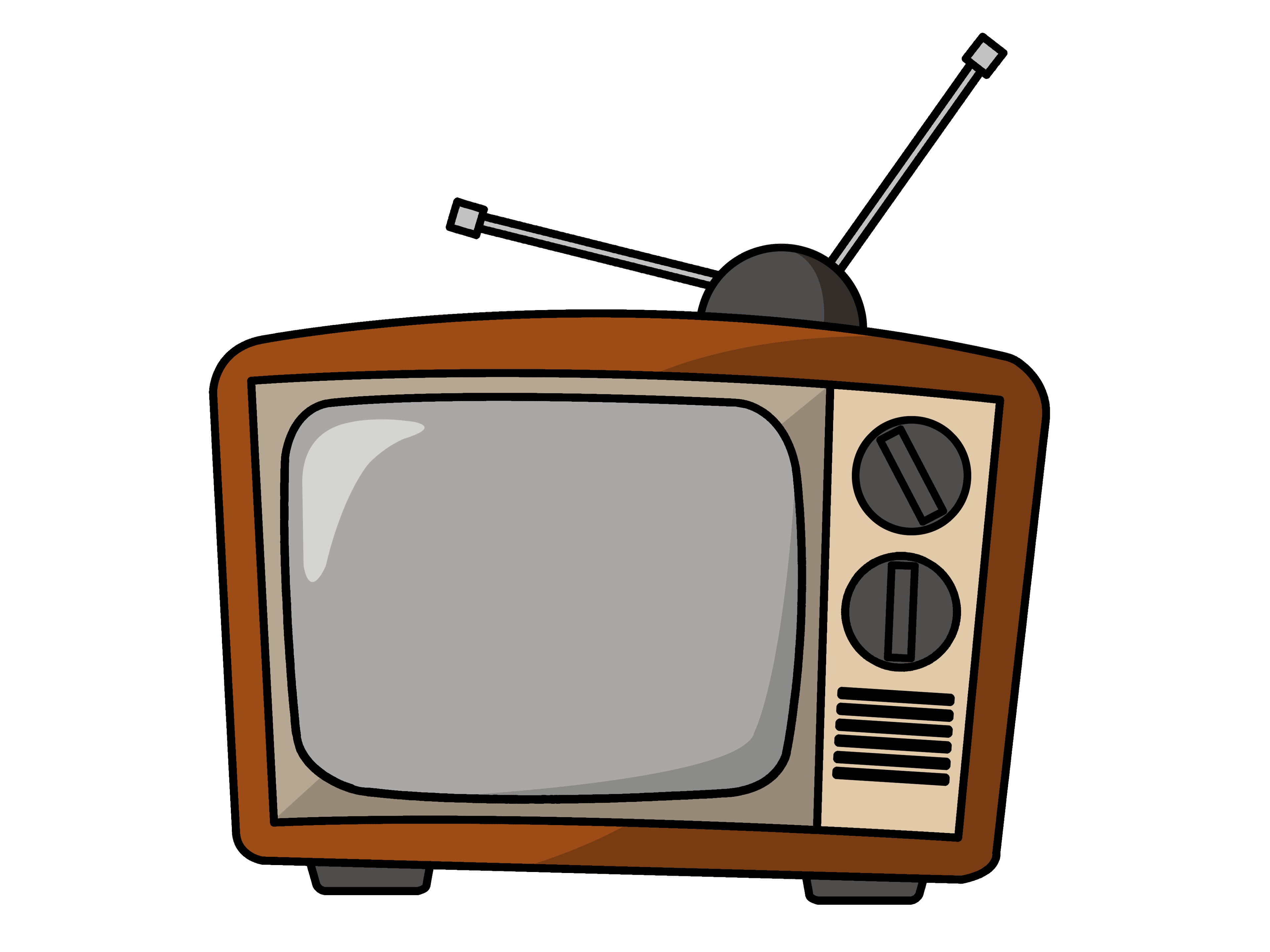 Vintage Brown Television Icon icons png preview