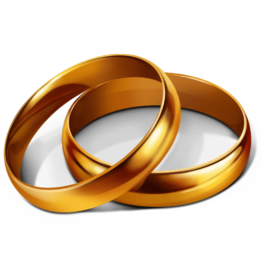 Wedding Gold Rings PNG Transparent icons png preview