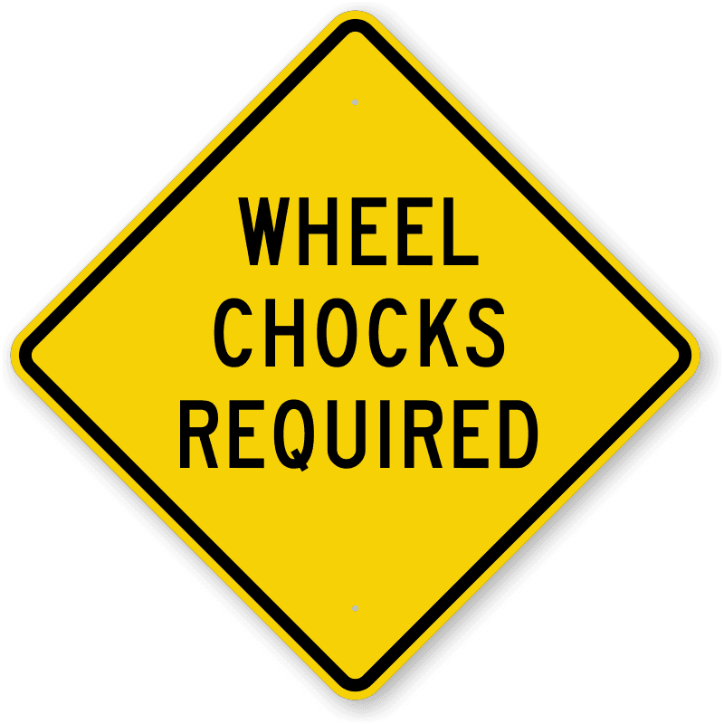 Wheel Chocks Required Sign icons png preview