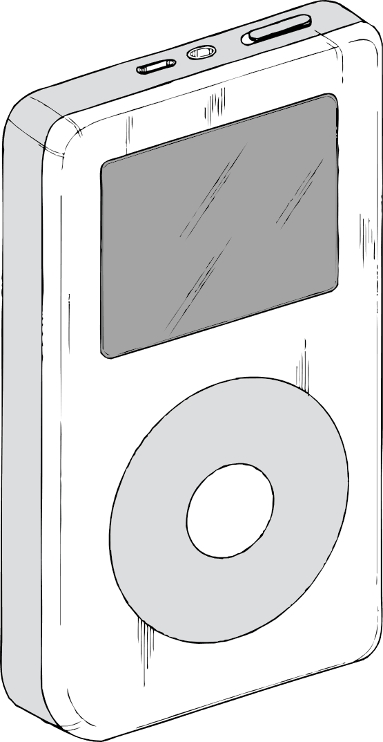 White Ipod Drawing icons png preview