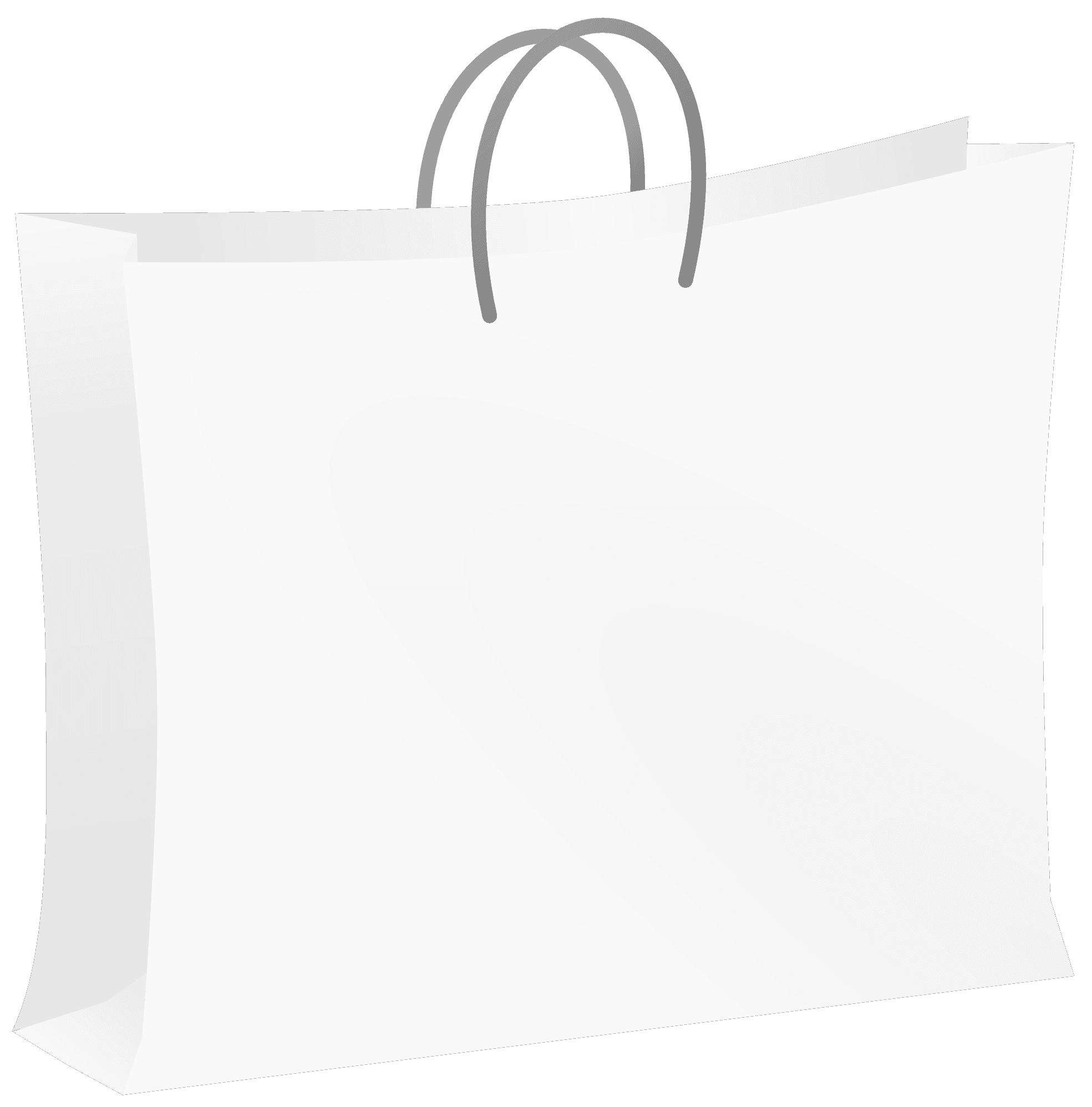 White Shopping Bag Transparent icons png preview