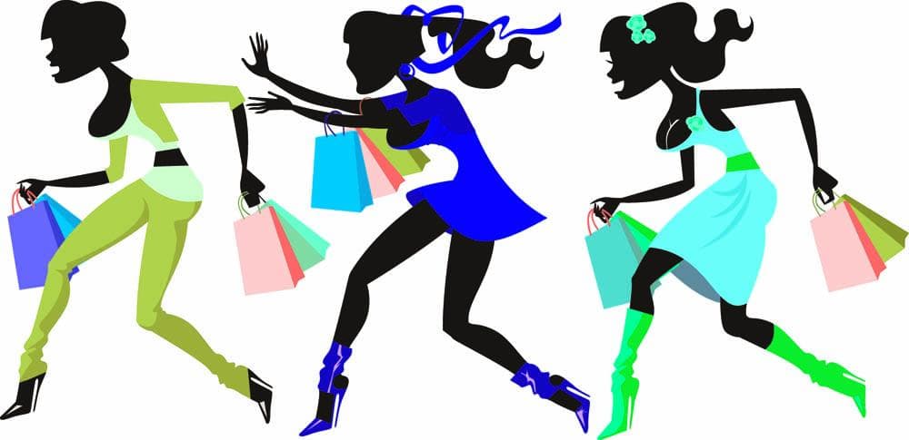 Woman Shopping Clipart icons png preview