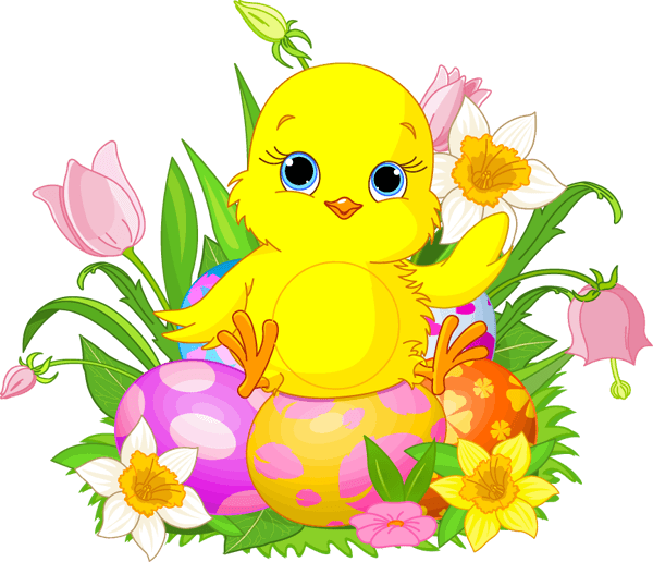 Yellow Easter Chick Cartoons icons png preview