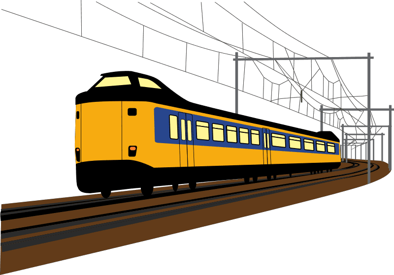 Yellow train traveling icons png preview