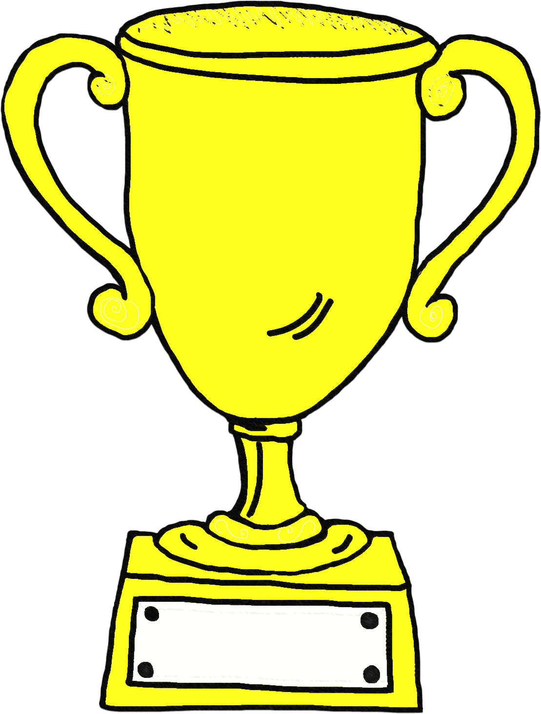 Yellow Trophy clip art icons png preview