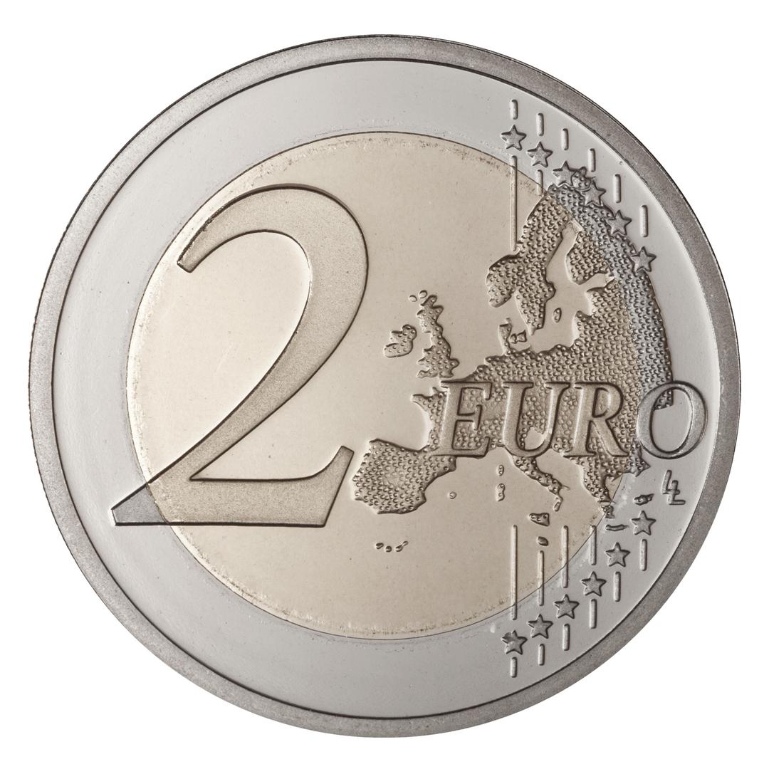 2 Euro Coin png transparent