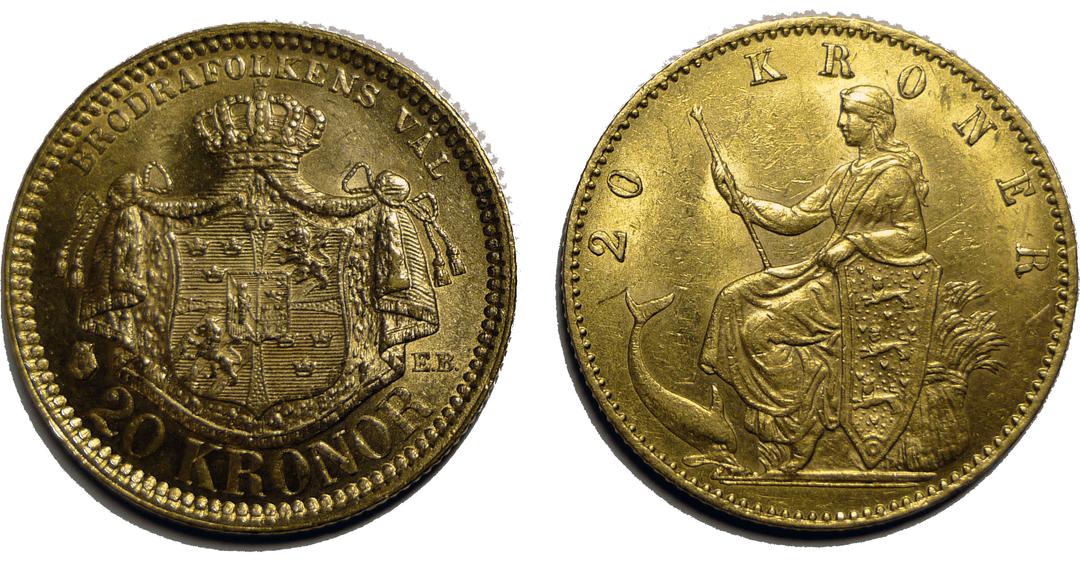 20 Kronor Gold Coins png transparent