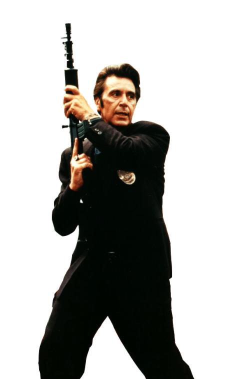 Al Pacino Holding Gun png transparent