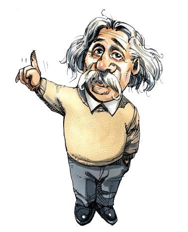 Albert Einstein Standing png transparent