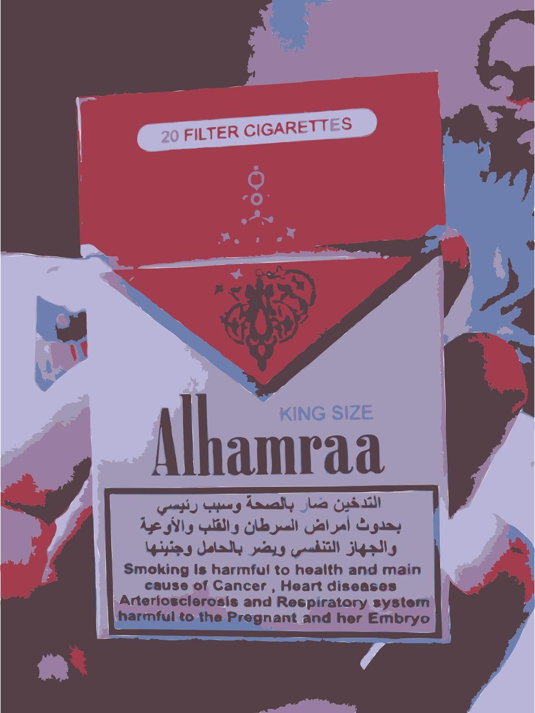 Alhamraa Cigarettes Close-up png transparent