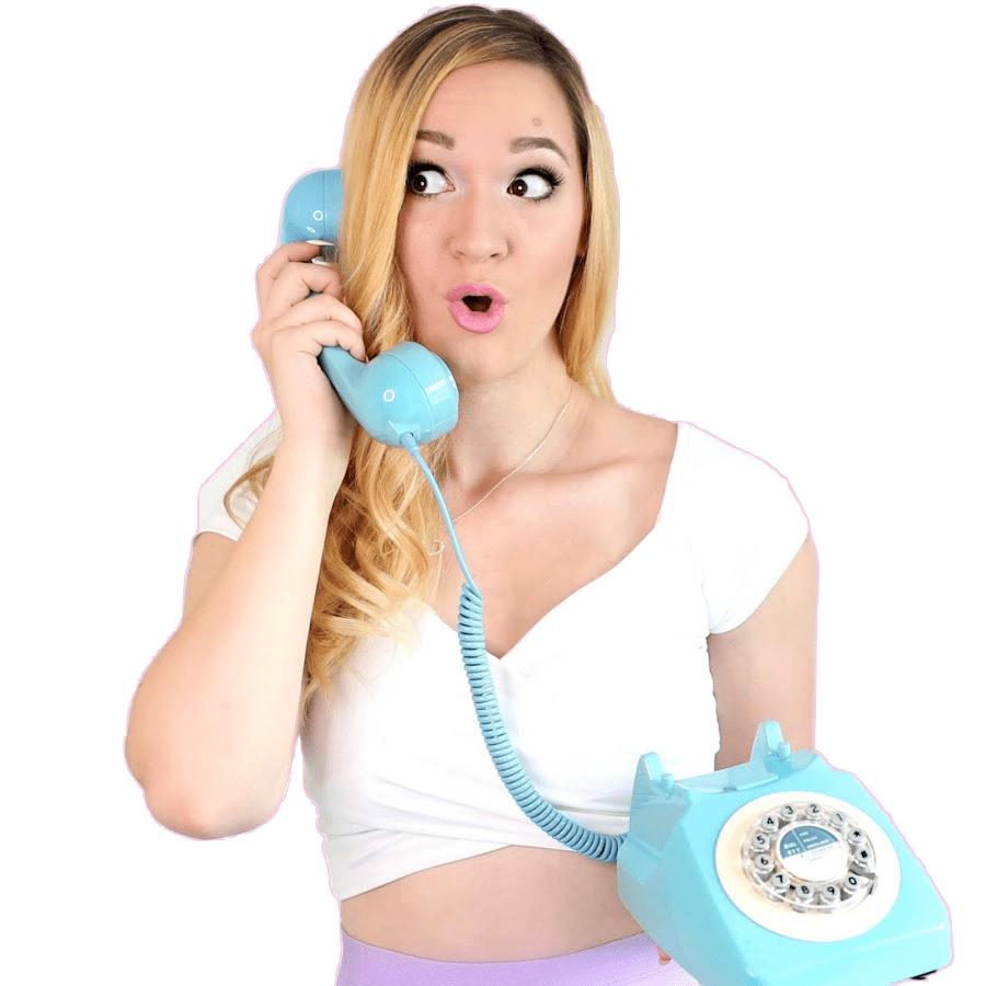 Alisha Marie on the Phone png transparent