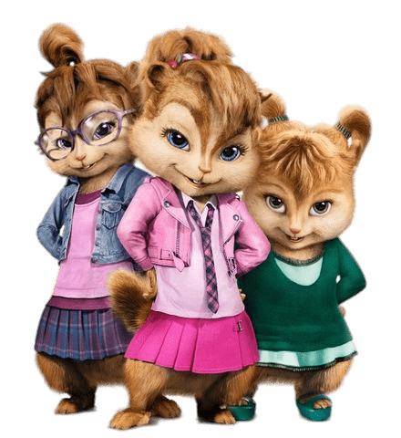 Alvin and the Chipmunks Chipettes png transparent