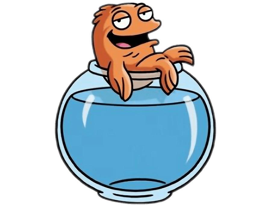 American Dad! Character Klaus the Fish on Top Of Bowl png transparent