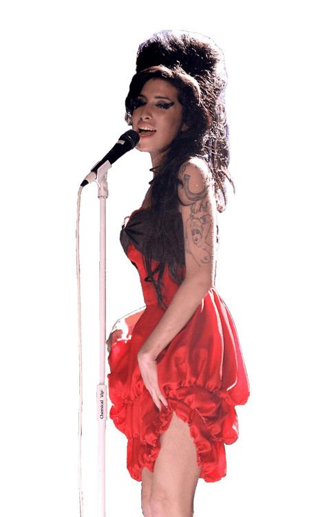 Amy Winehouse Singing png transparent