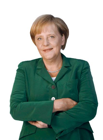 Angela Merkel Portrait png transparent